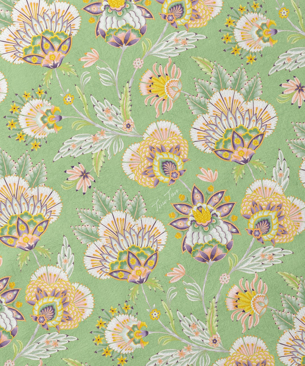 Sage Blossom - Italian Cotton Fabric | SUM26
