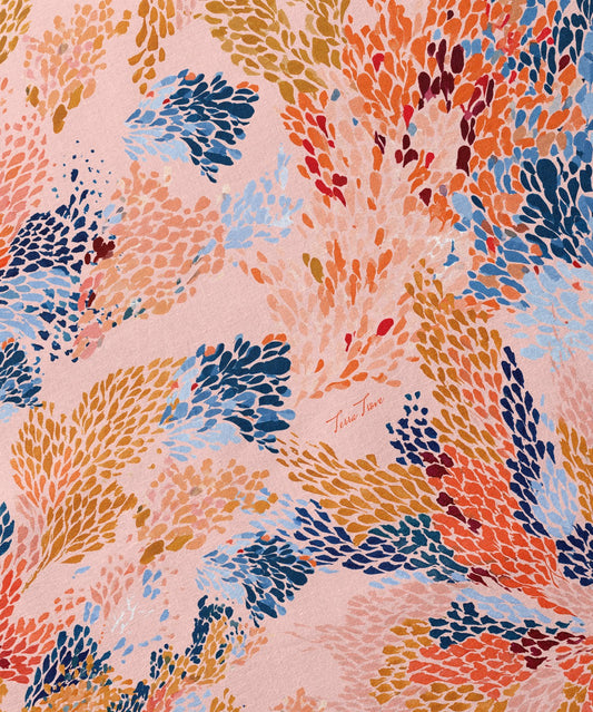 Coral Reverie - Italian Cotton Fabric | SUM26
