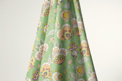 Sage Blossom - Italian Cotton Fabric | SUM26