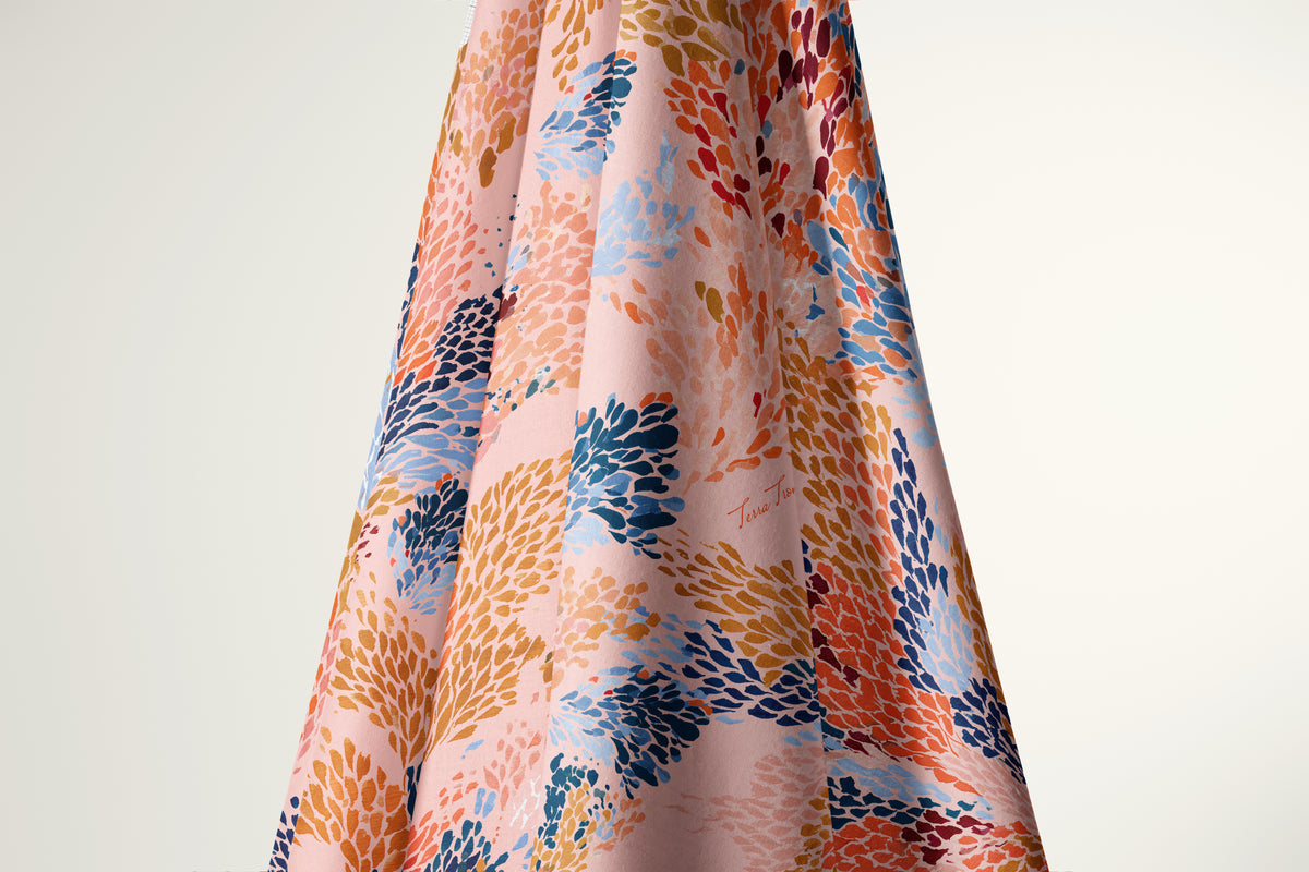 Coral Reverie - Italian Cotton Fabric | SUM26