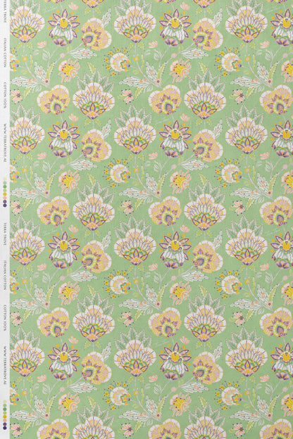 Sage Blossom - Italian Cotton Fabric | SUM26