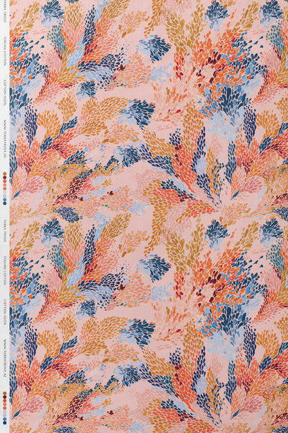 Coral Reverie - Italian Cotton Fabric | SUM26