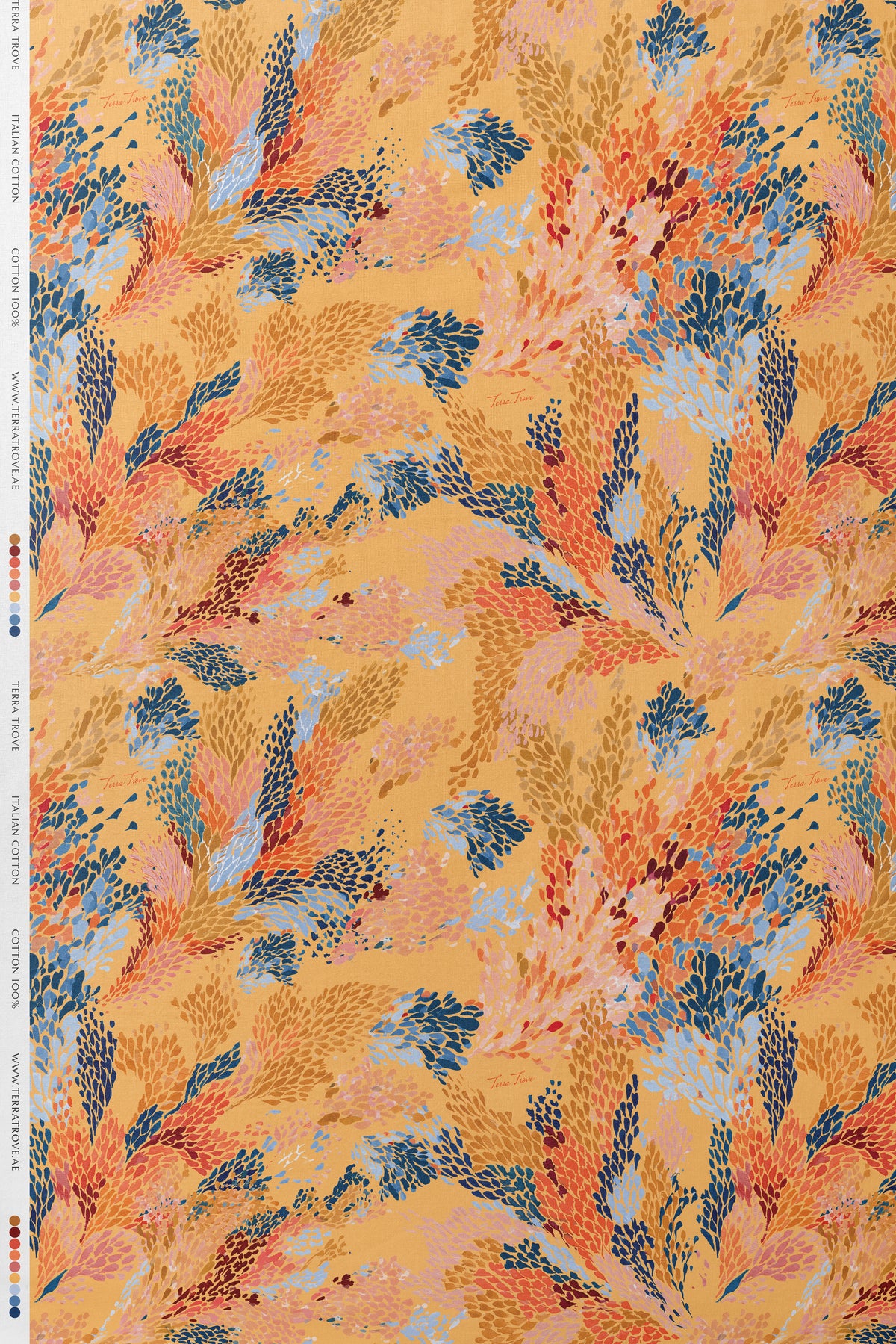 Coral Reverie - Italian Cotton Fabric | SUM26