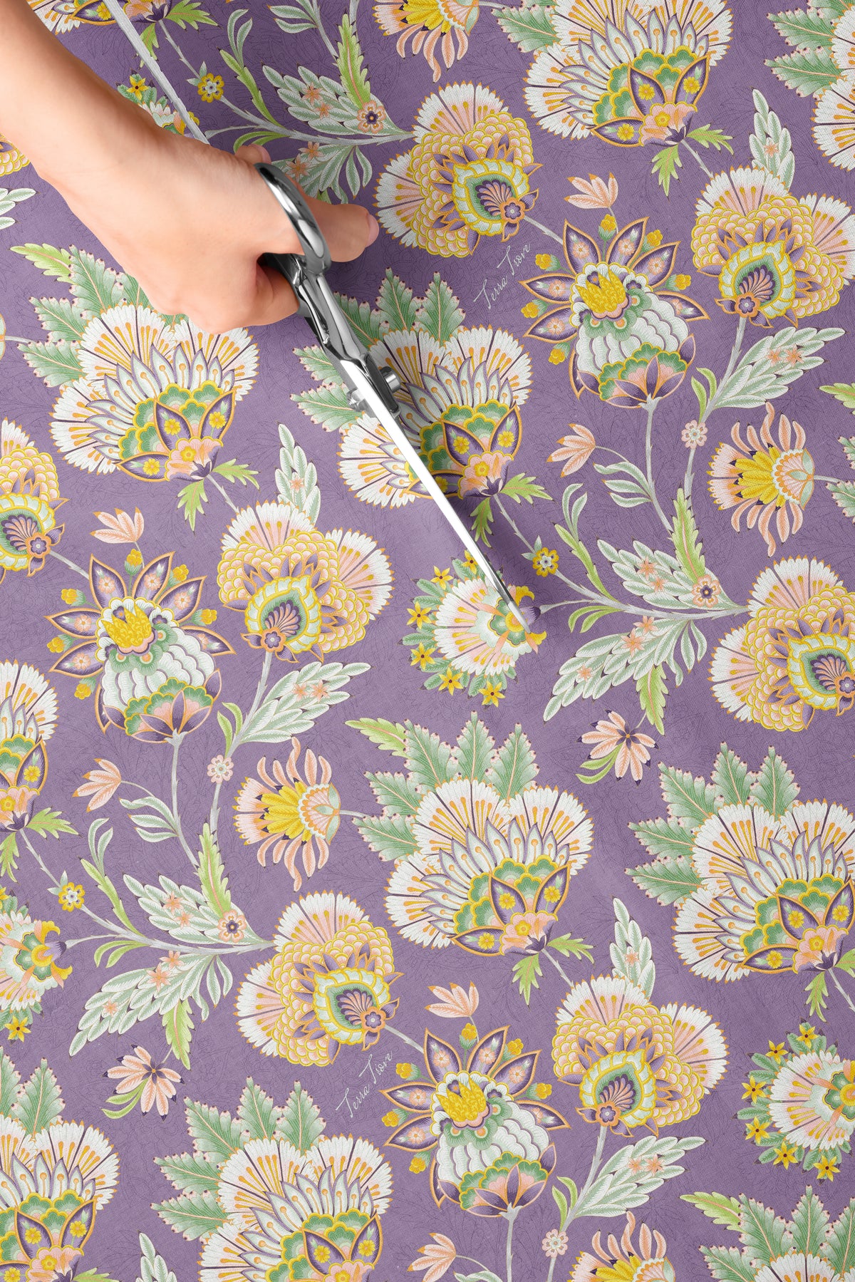 Sage Blossom - Italian Cotton Fabric | SUM26