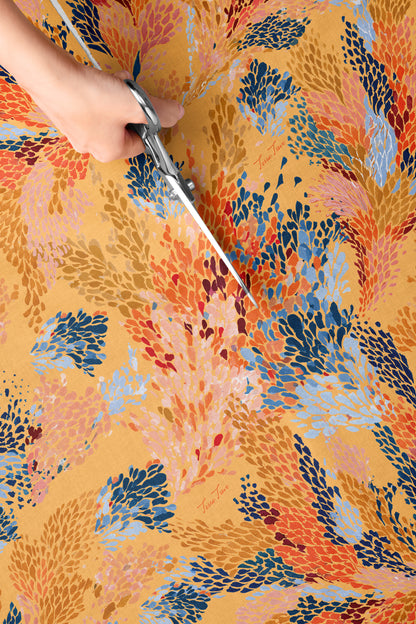 Coral Reverie - Italian Cotton Fabric | SUM26