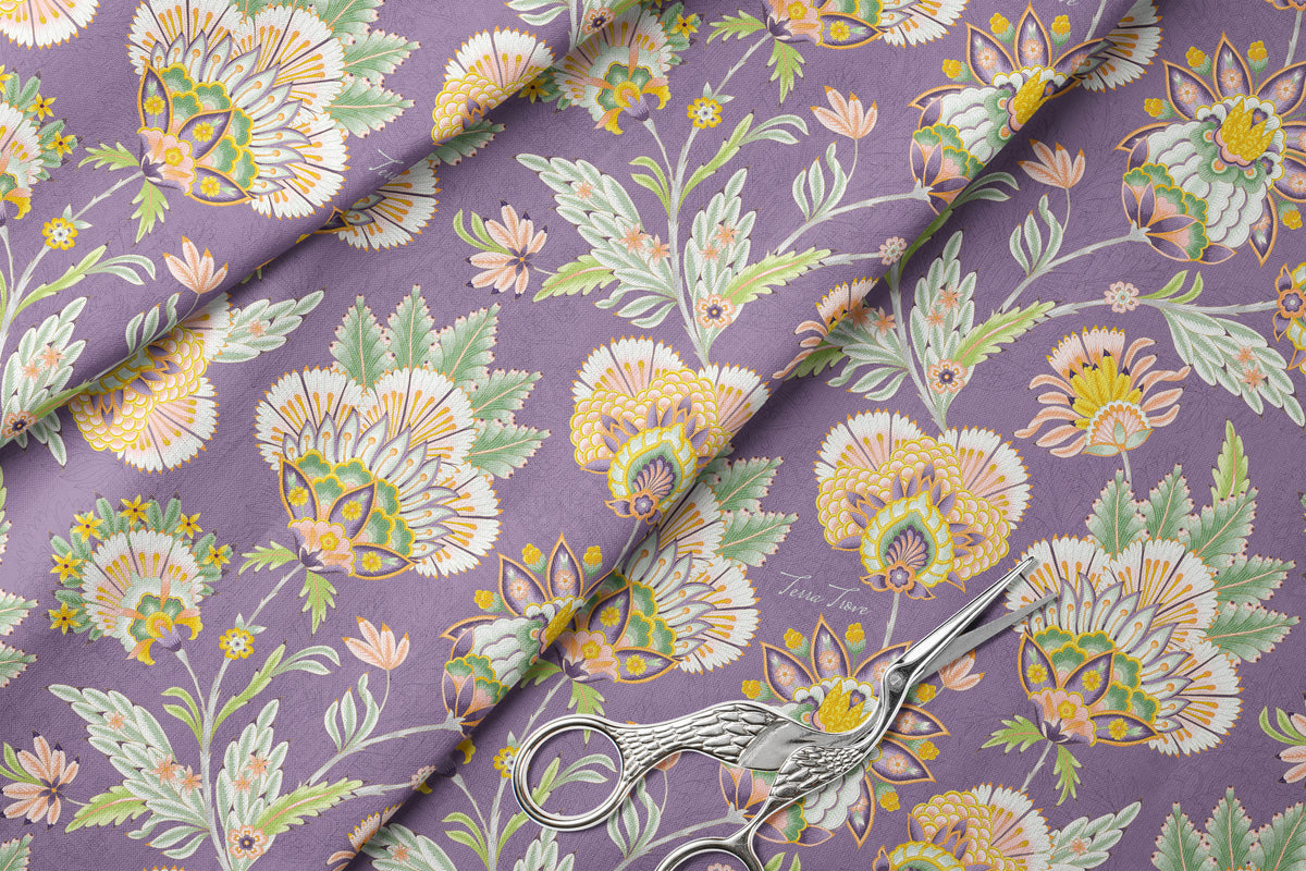 Sage Blossom - Italian Cotton Fabric | SUM26