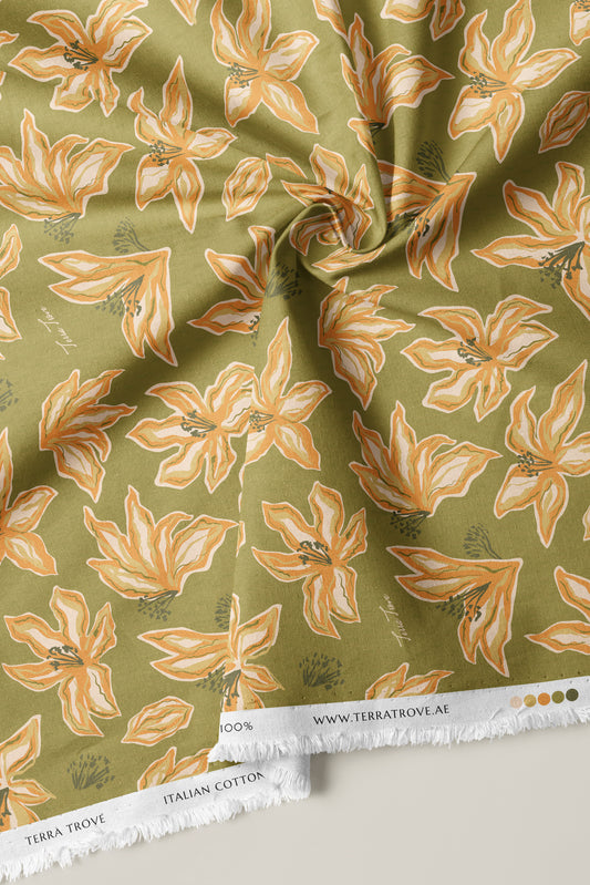 Golden Meadow - Italian Cotton Fabric | SUM26